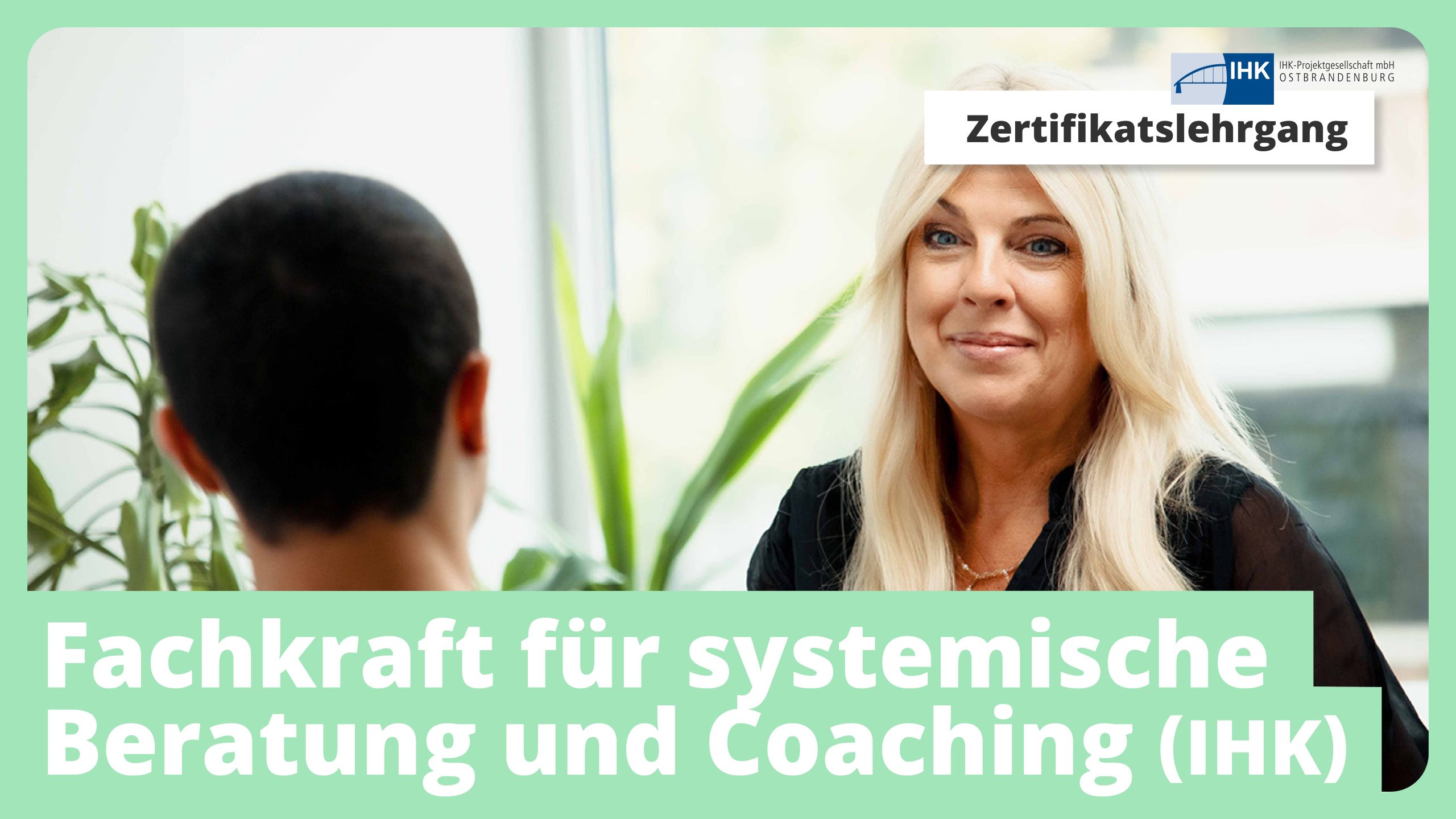 Zertifikatslehrgang: Fachkraft für systemische Beratung und Coaching (IHK)
