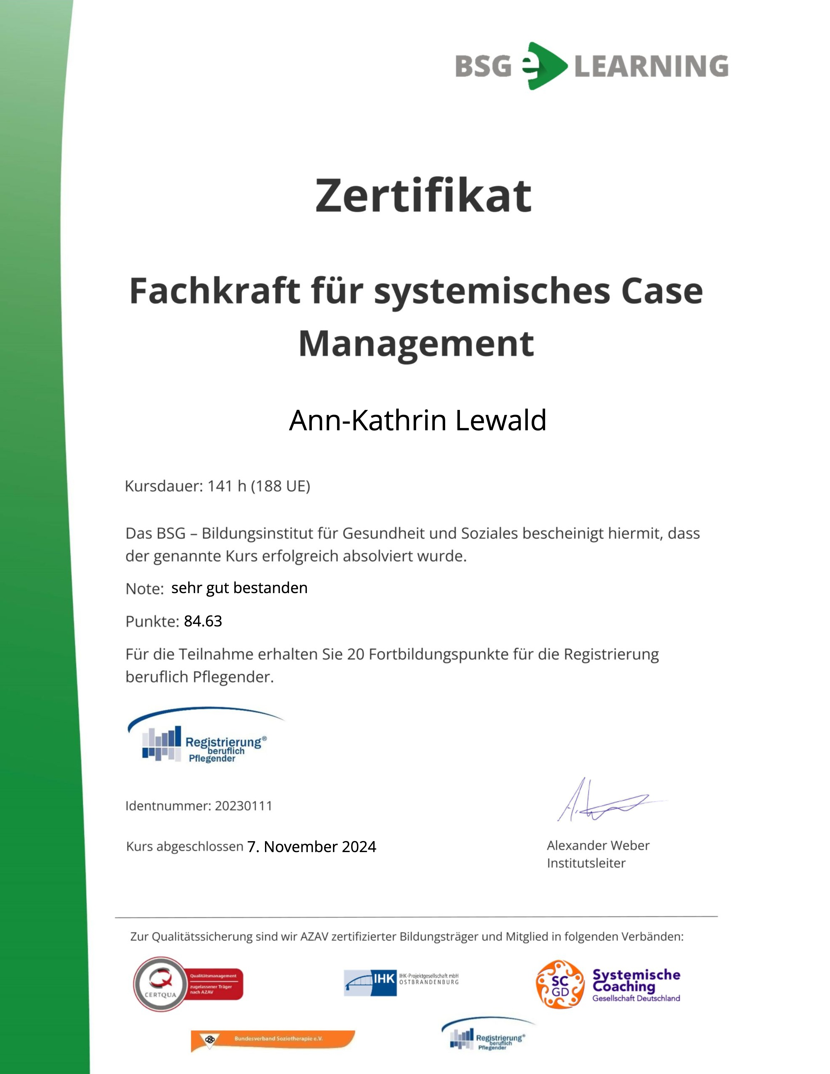Zertifikatslehrgang: Systemische:r Case Manager:in (SCGD)